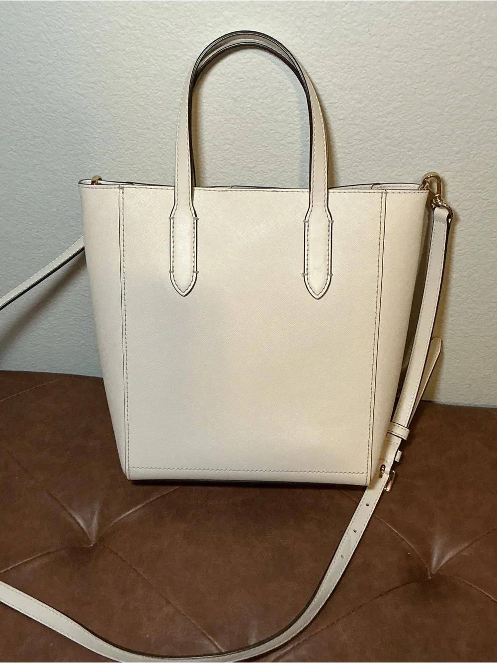 Michael Kors Cream Tote Bag with Removable Strap